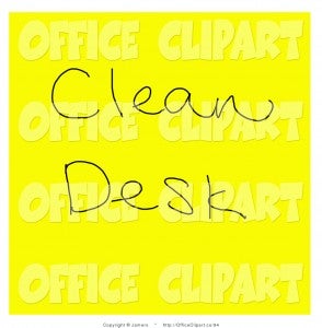 clean desk